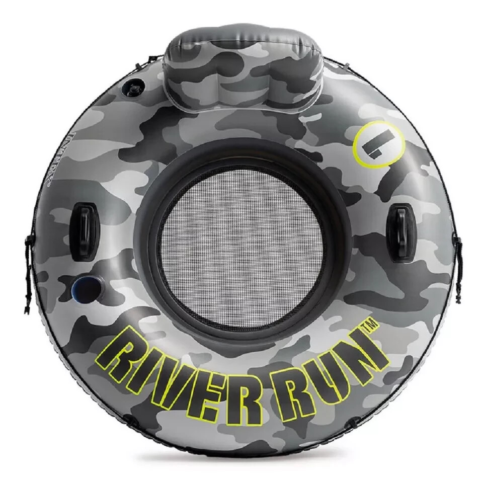 Intex River Run 1 Camo 53” Lounger🌟TWO separate floating chambers, mesh seat
