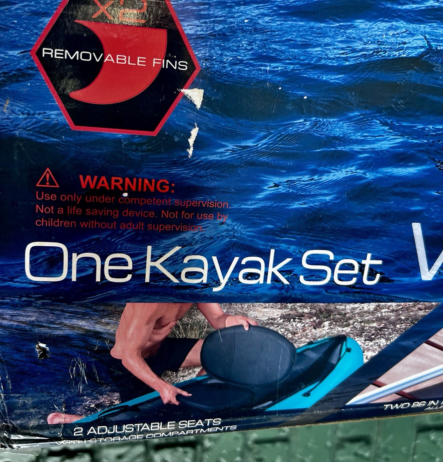 Bestway Hydro-Force Ventura X2 Inflatable 2 Person Kayak Outdoor Lake River