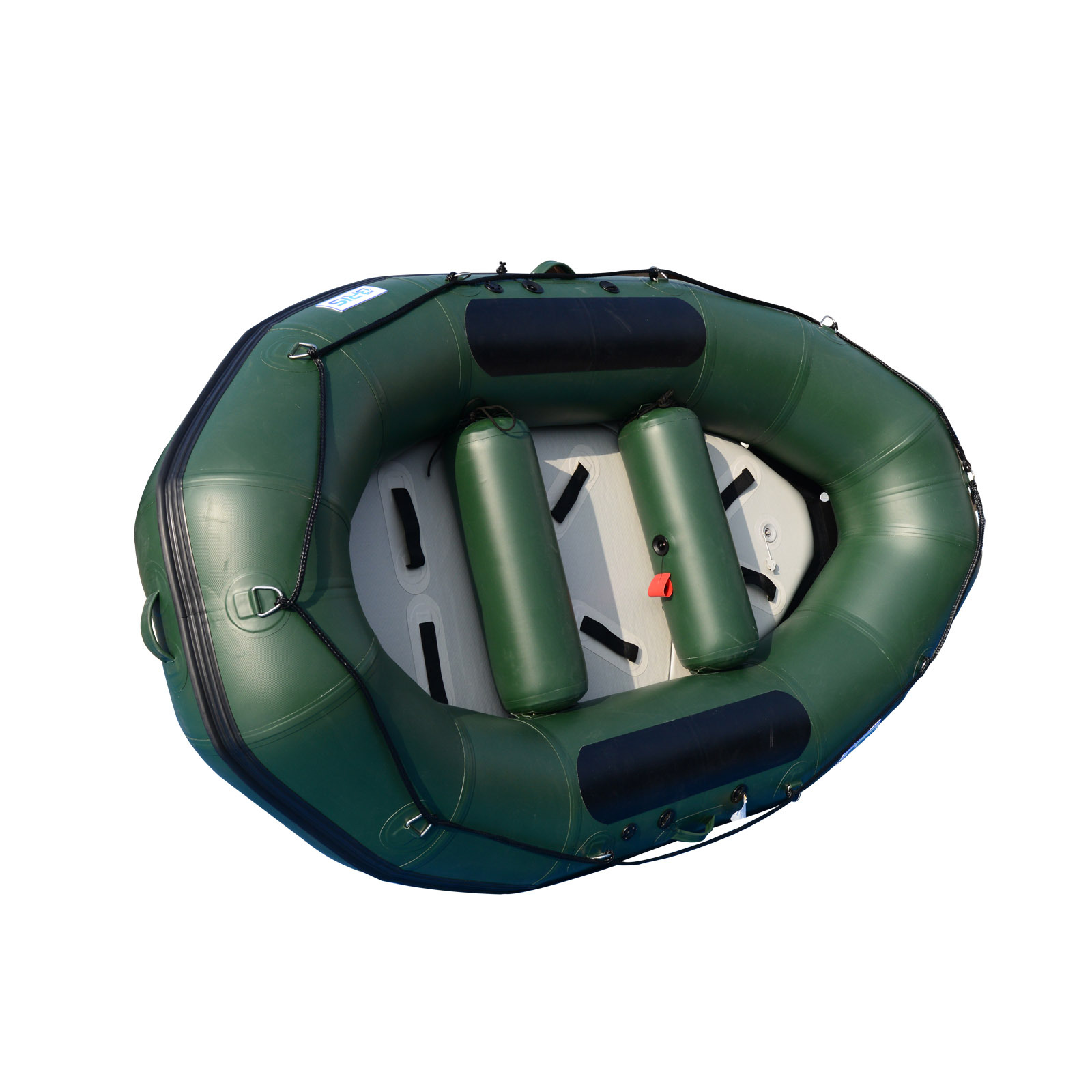 BRIS 9.8ft Inflatable White Water River Raft 2 Person Self Bailing Raft Dinghy
