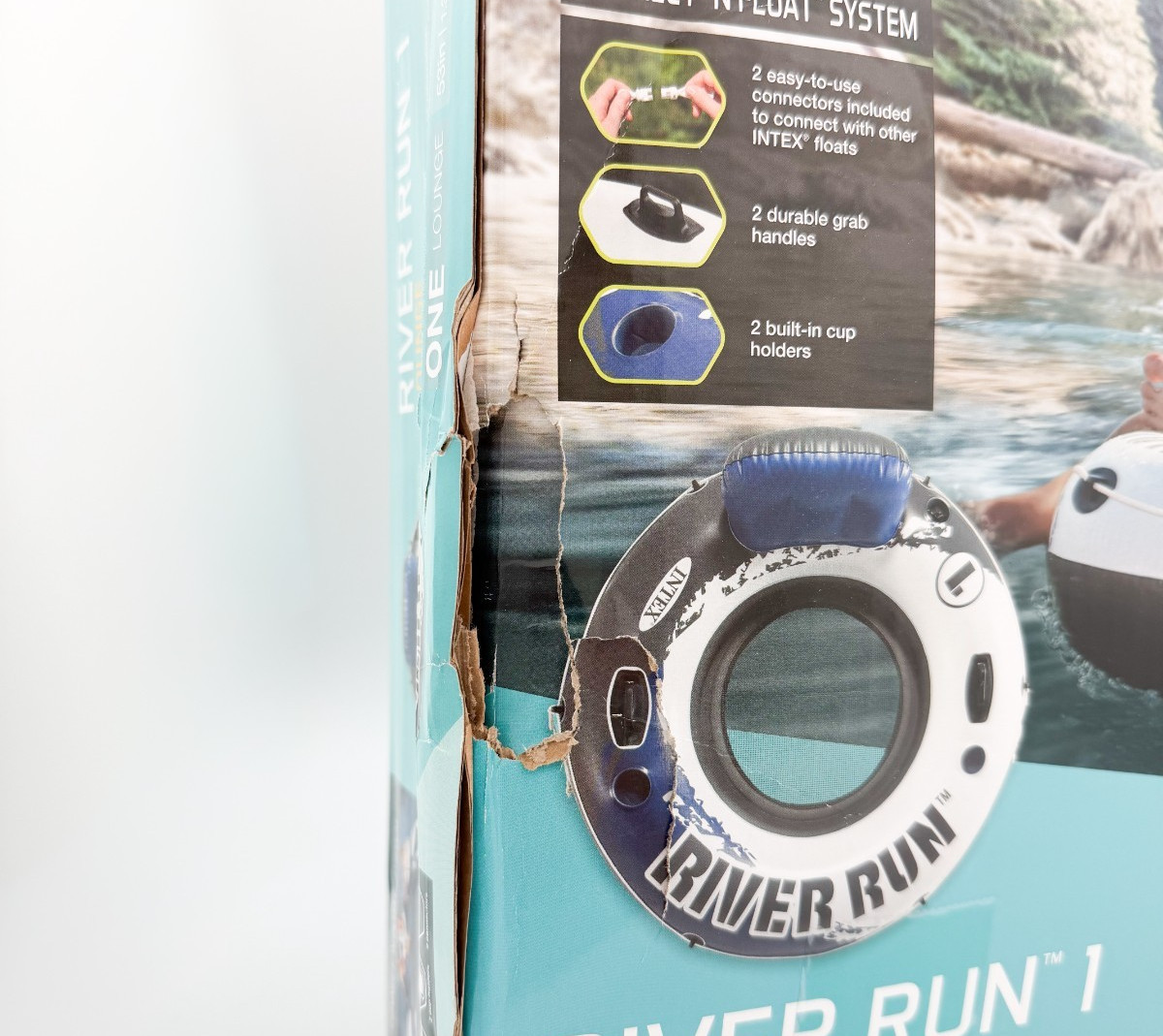 Intex River Run I Inflatable Floating Tube 2pk (NEW, Damaged Packaging)