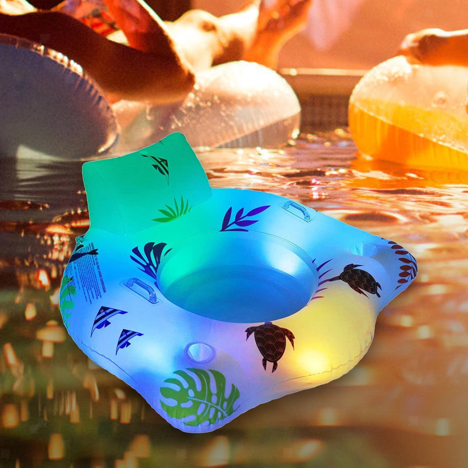 Pool Float Lounge Inflatable Pool Floats with Cup Holder
