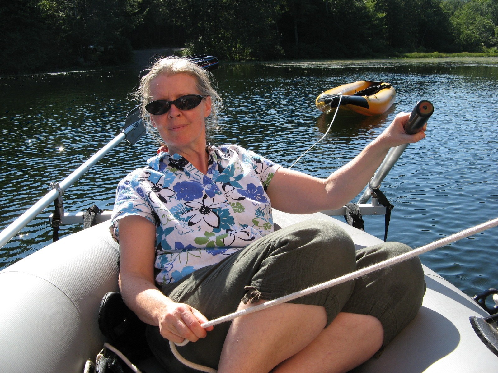 Inflatable Sailboat with Intex Mariner 3 Hull. Very portable!