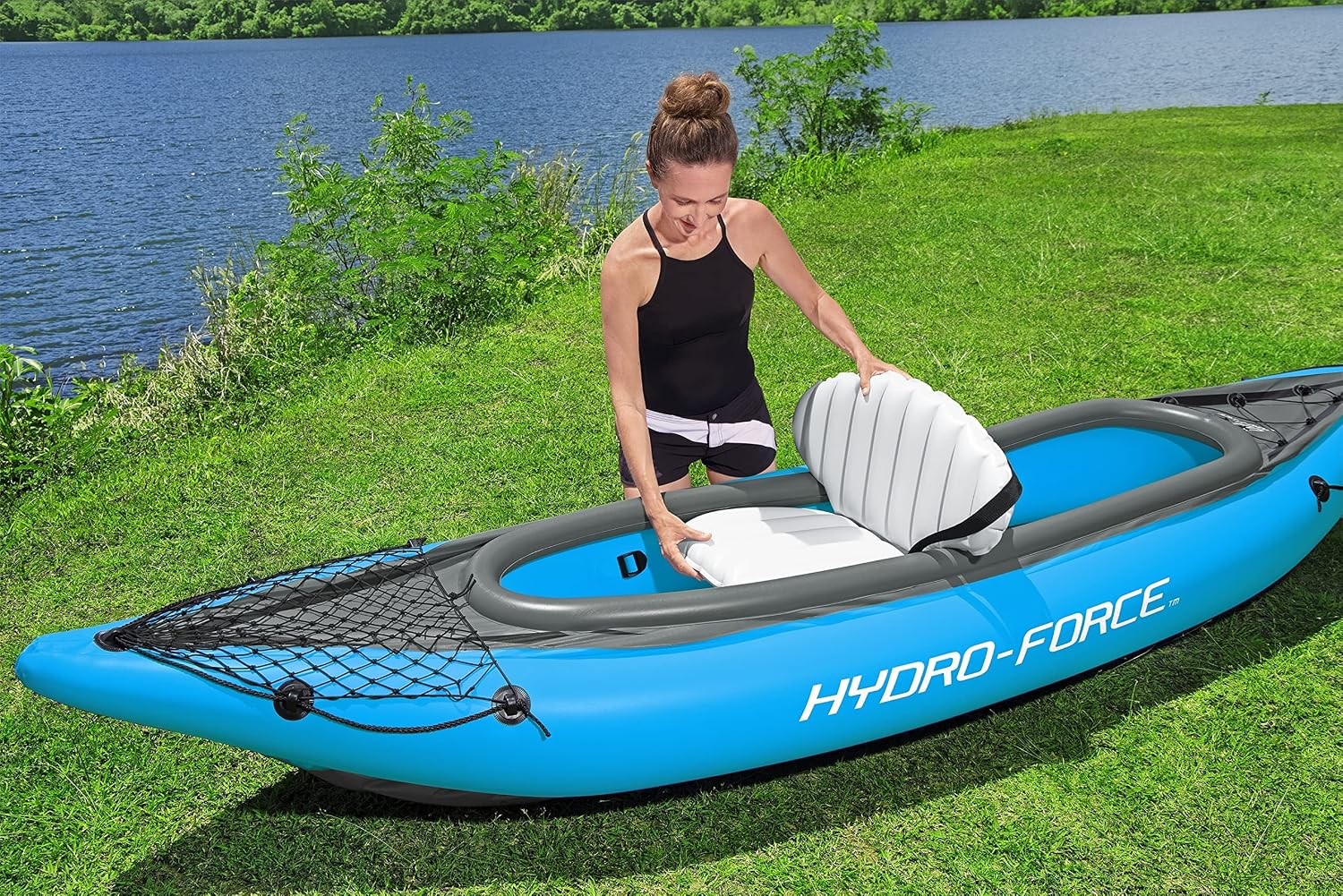 Bestway Hydro Force Inflatable Kayak Set | Includes Seat, Paddle, Hand Pump, Sto