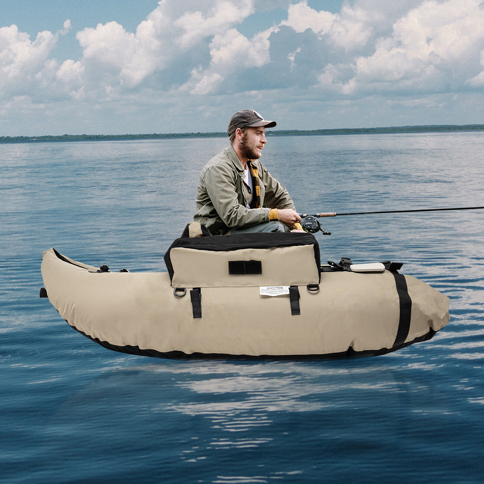 Gray Inflatable Boat Raft Fishing Dinghy Tender Pontoon Dive Rescue Heavy Duty