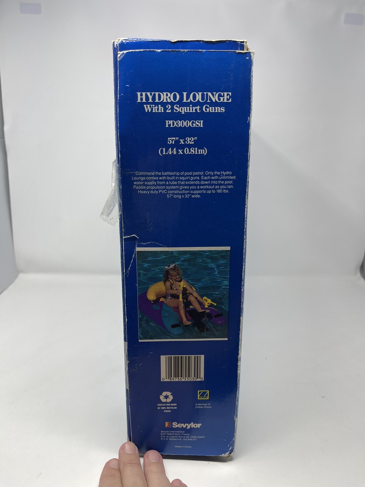 Vintage Sevylor Hydro Lounge (1 Squirt Gun) PD300GSI 57”x32”, Inflatable, ECU!