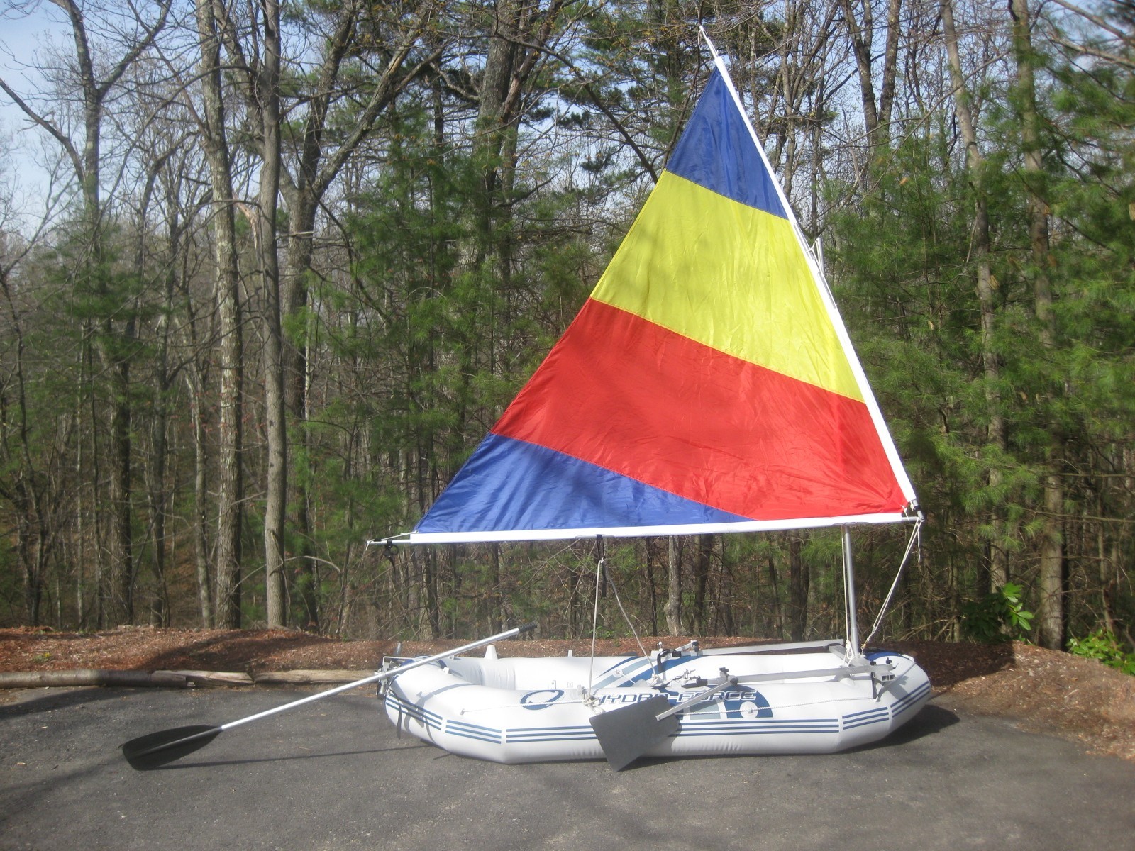 Sail kit for Tobin Canyon Pro, Voyager 1000 or Marine Pro Inflatable Raft Boat.
