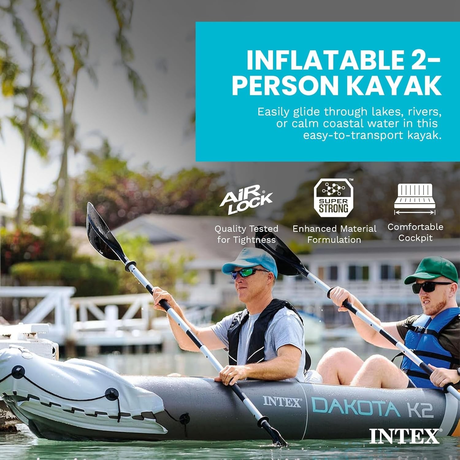 Versatile Dakota K2 Inflatable Kayak for 2: Perfect for Adventure & Relaxation