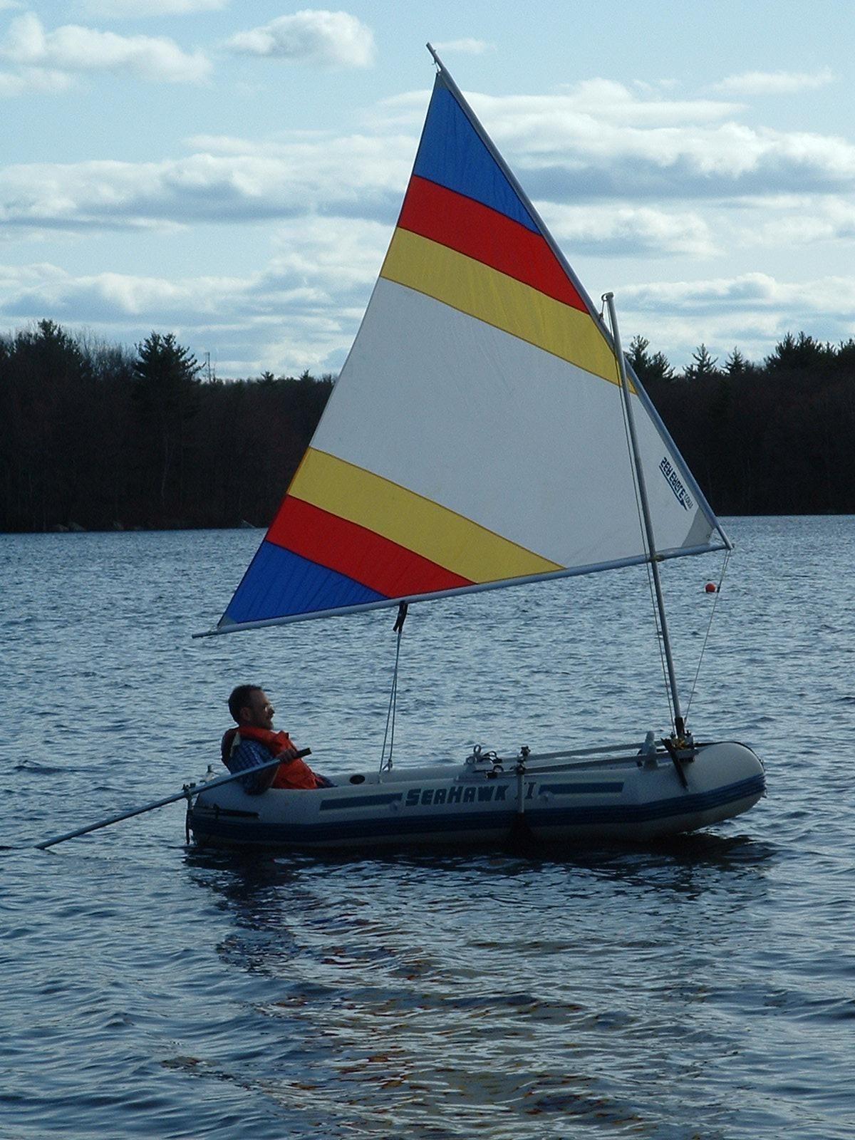 Sail kit for Intex Seahawk II or Mariner 3 Inflatable Boats, Rafts. Compact!
