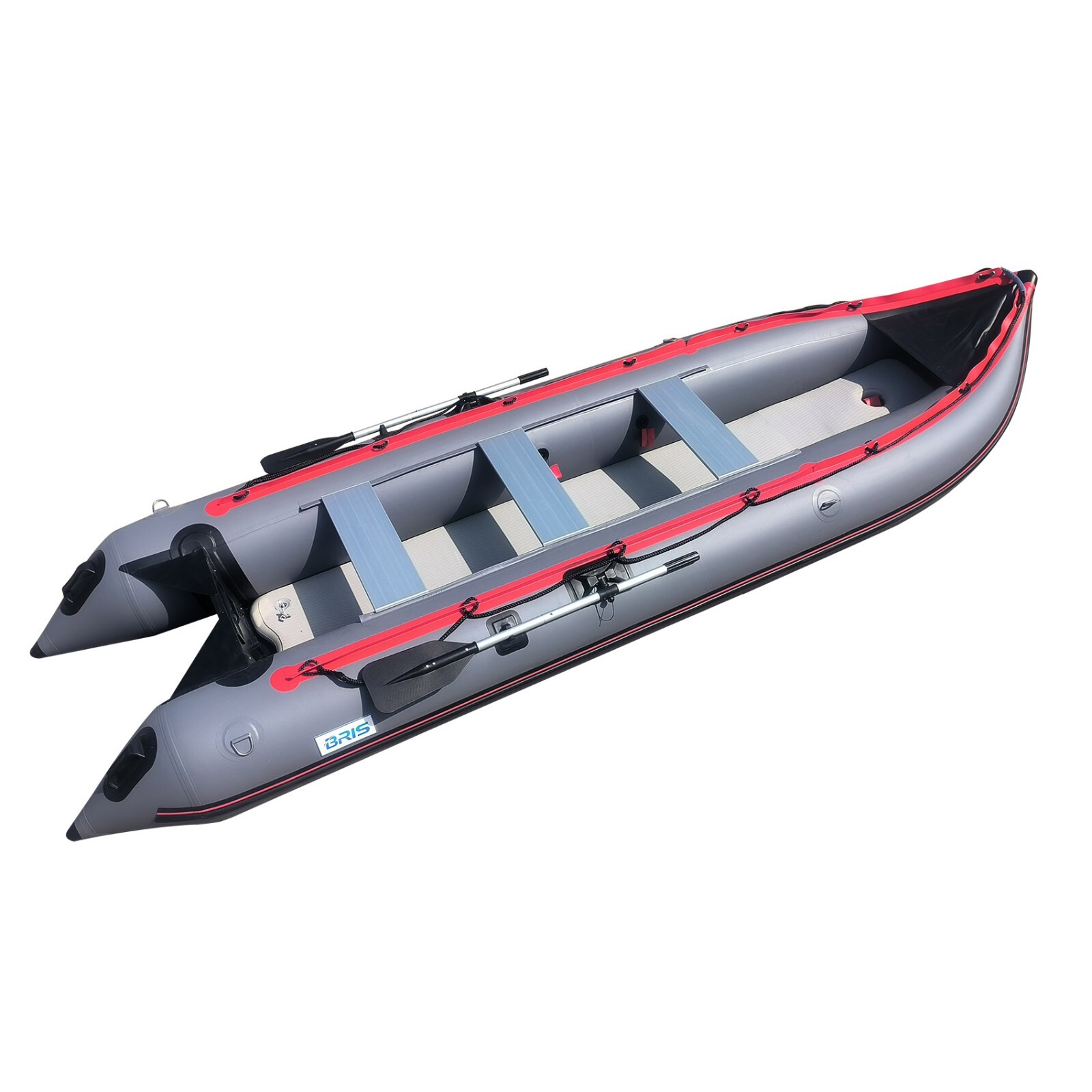 BRIS 14.5Ft Heavy Duty Inflatable Kayak Boat Tender Inflatable Canoe Dinghy