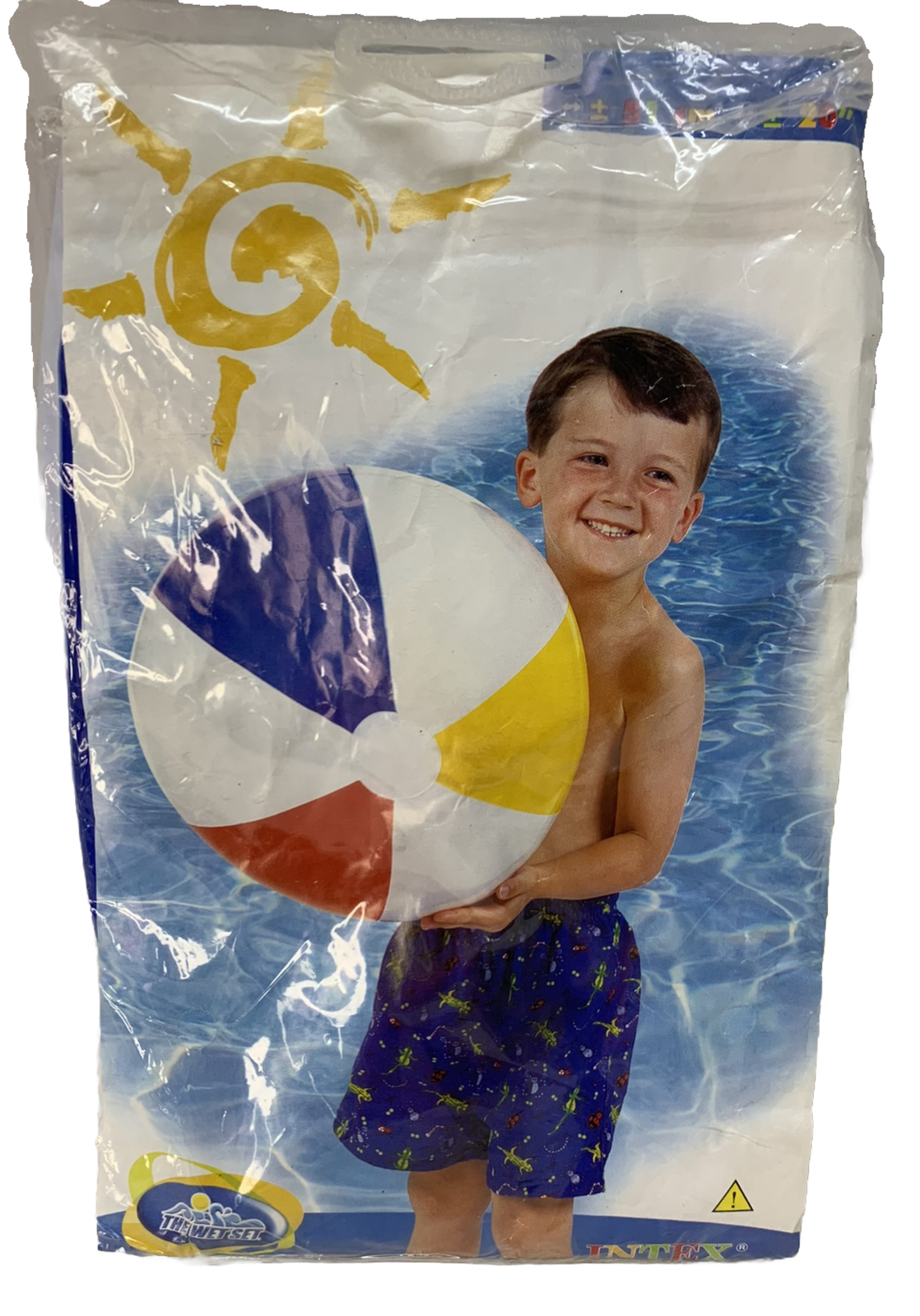 NEW SEALED 2001 Intex The Wet Set #59020 20″ Glossy Panel Inflatable Beach Ball