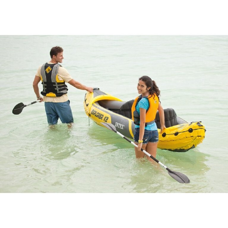 Intex Explorer K2 Inflatable Kayak – 2 Person with hand pumps
