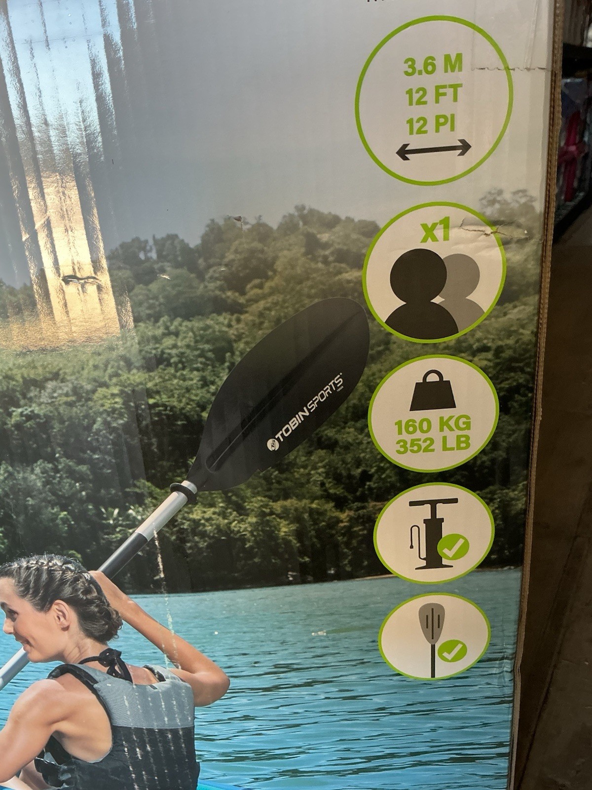 Tobin Sports Breakwater Pro X1 Inflatable Kayak