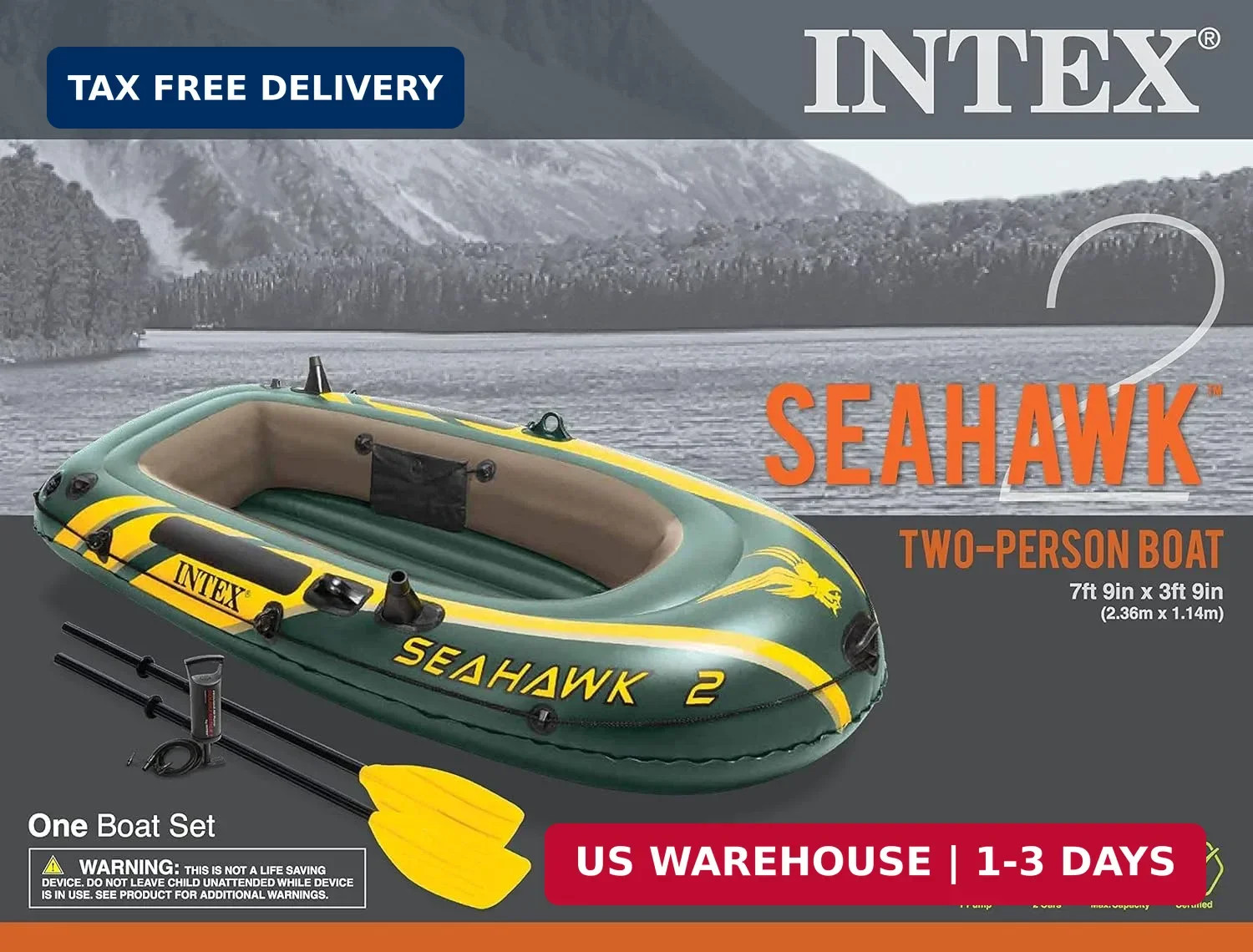 Intex Seahawk 2 Inflatable Boat