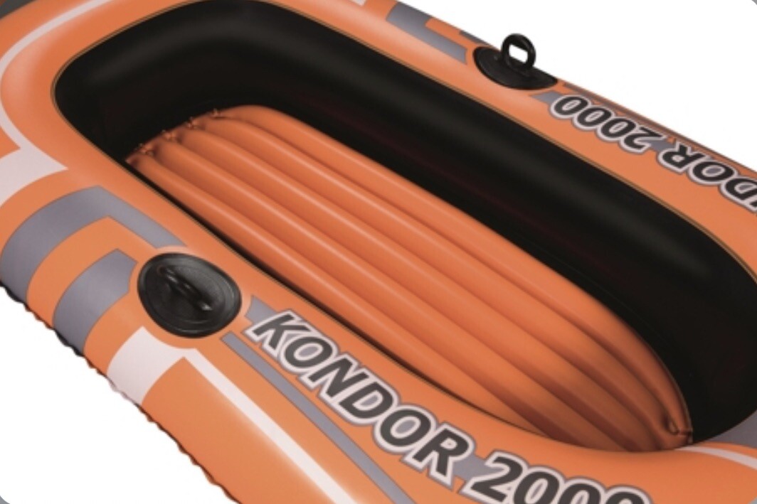 Bestway H2O Go 6 Feet 5 Inches x 45 Inches Kondor 2000 Inflatable Boat 61100E