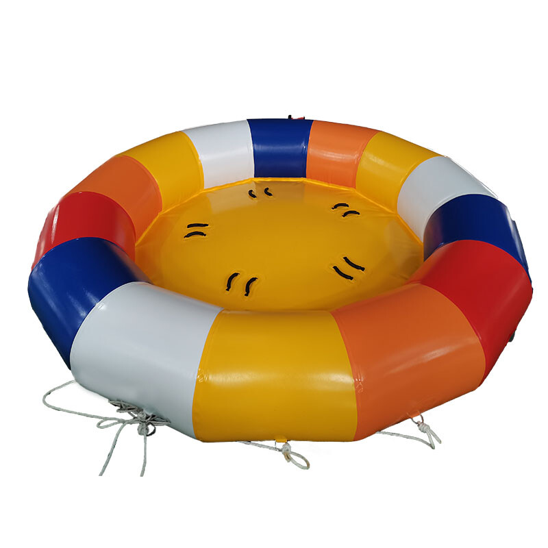Inflatable 0.9mm 13ft. PVC Towable River Disco Boat Raft With Pump NEW