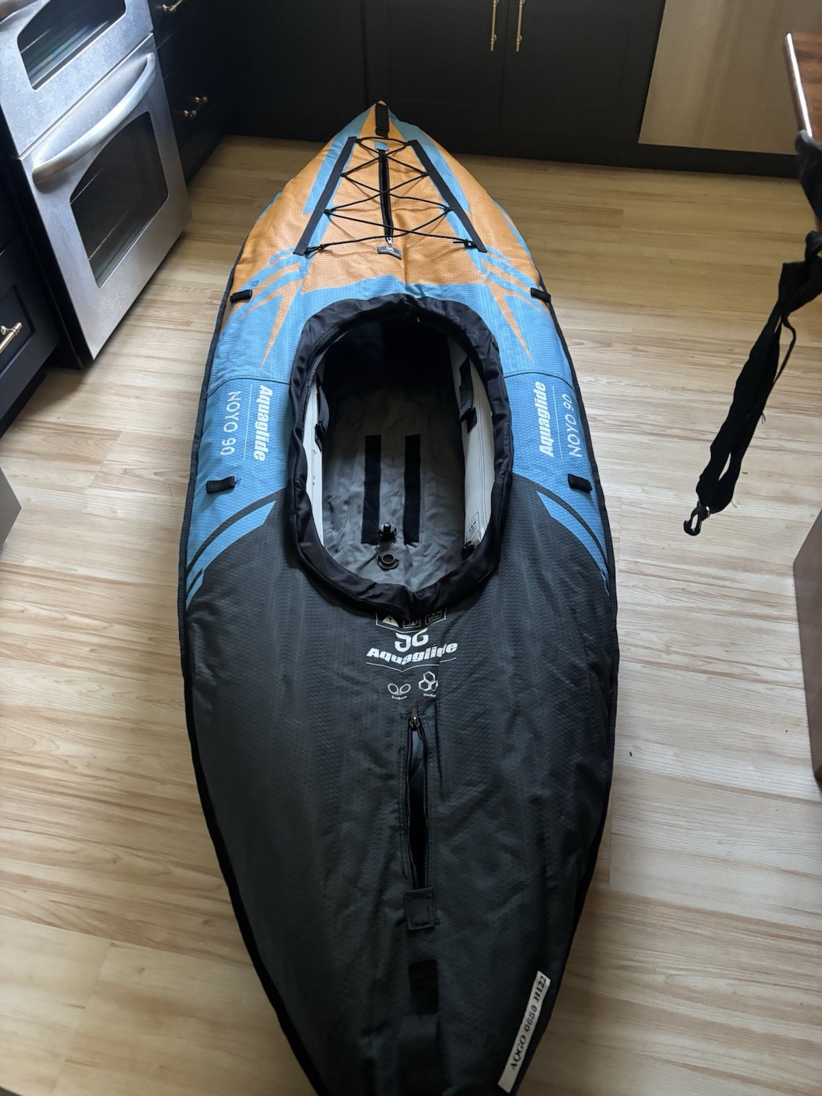 Damaged Box Aquaglide Noyo 90 Inflatable Kayak 1 Person Touring Kayak w/ Bag