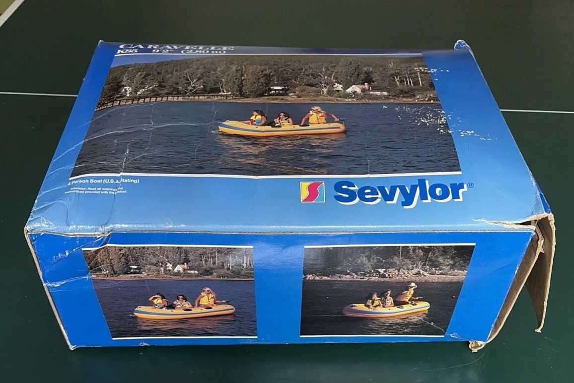 9’ 2” Sevylor CARAVELLE K85 3- or 4-Person (Up To 700 Lbs) Boat Inflatable Raft
