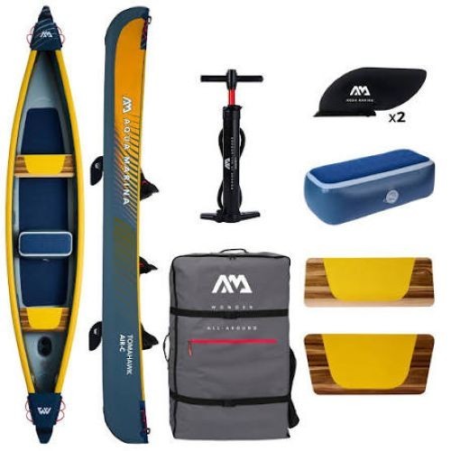 Used Aqua Marina Tomahawk AIR-C Inflatable 3-Person Performance Canoe / Kayak