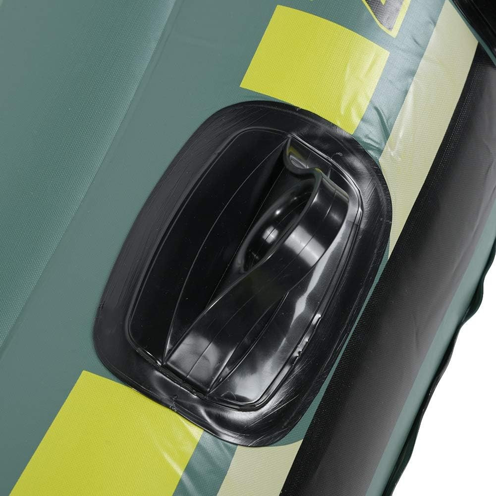 2 Person Inflatable Boat Inflatable Boats for Adults Heavy Duty Green PVC Inflat