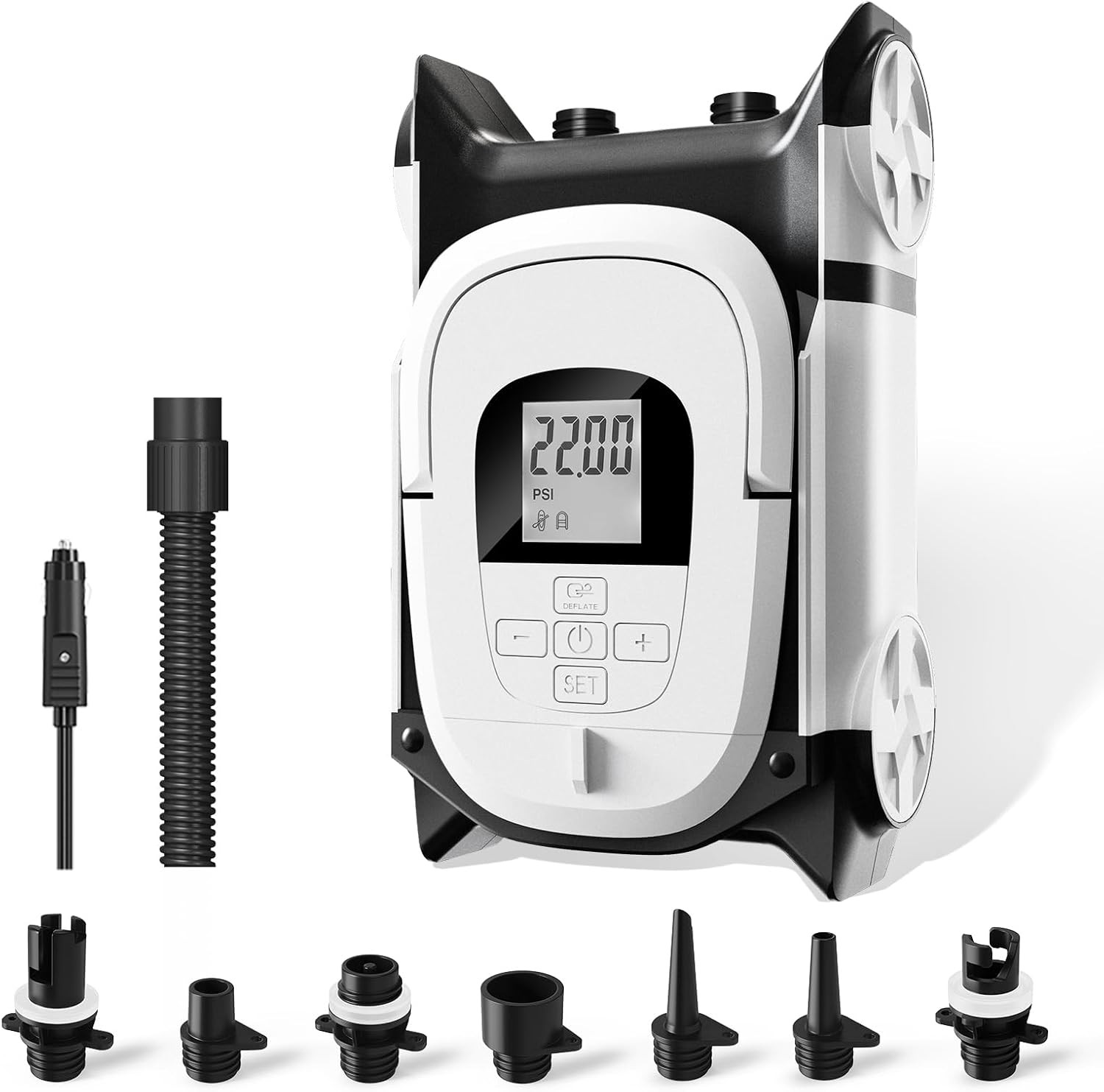 Paddle Board Pump Electric with Auto-Off Function Dual Motor for Inflatable SUP