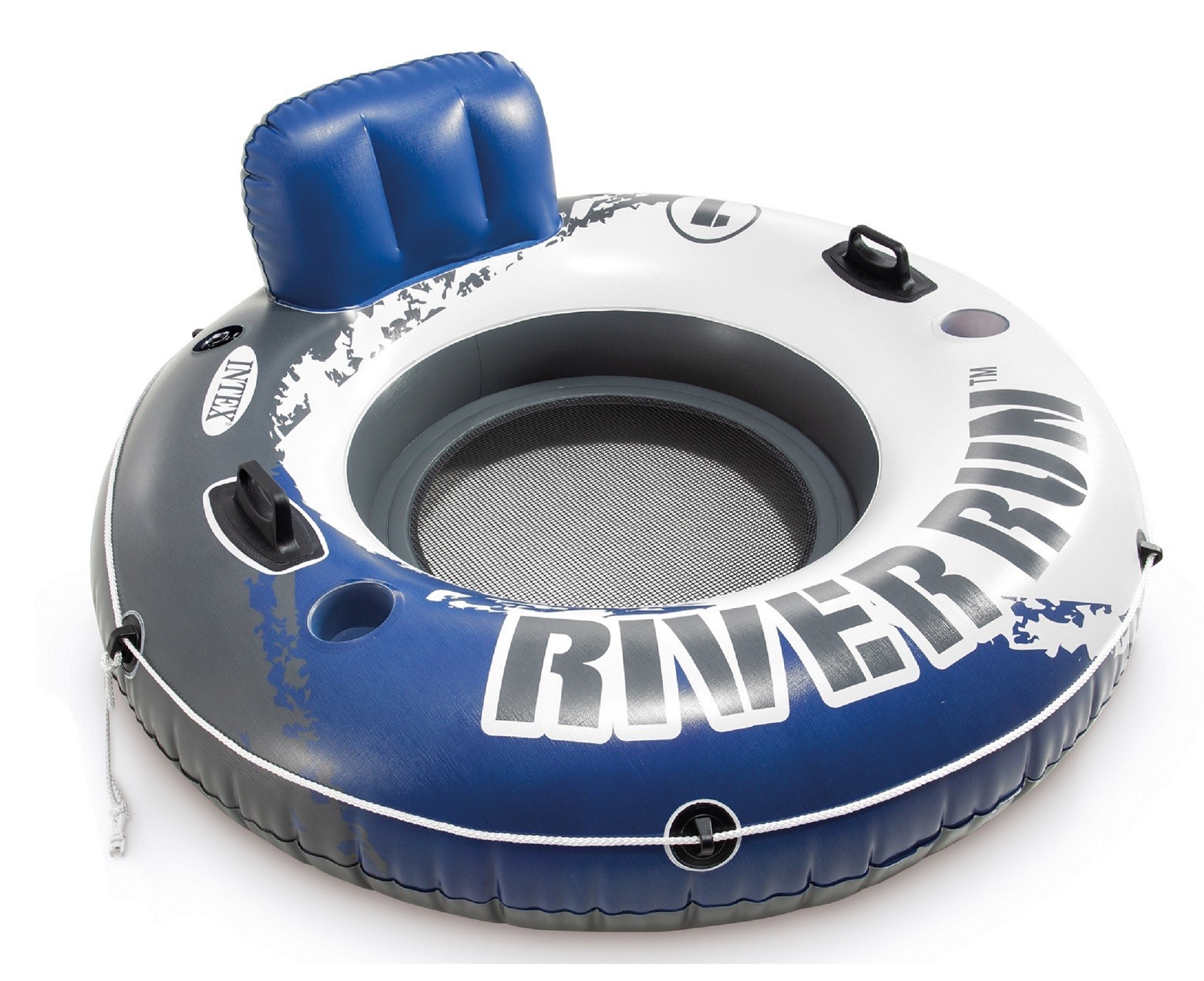 Intex River Run 1 Inflatable 53inch Floating Lake Tube Blue 4Pack