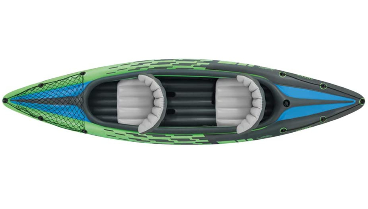 Kayak Inflable para 2 Personas con Remos de Aluminio y Bomba de Aire Profesional