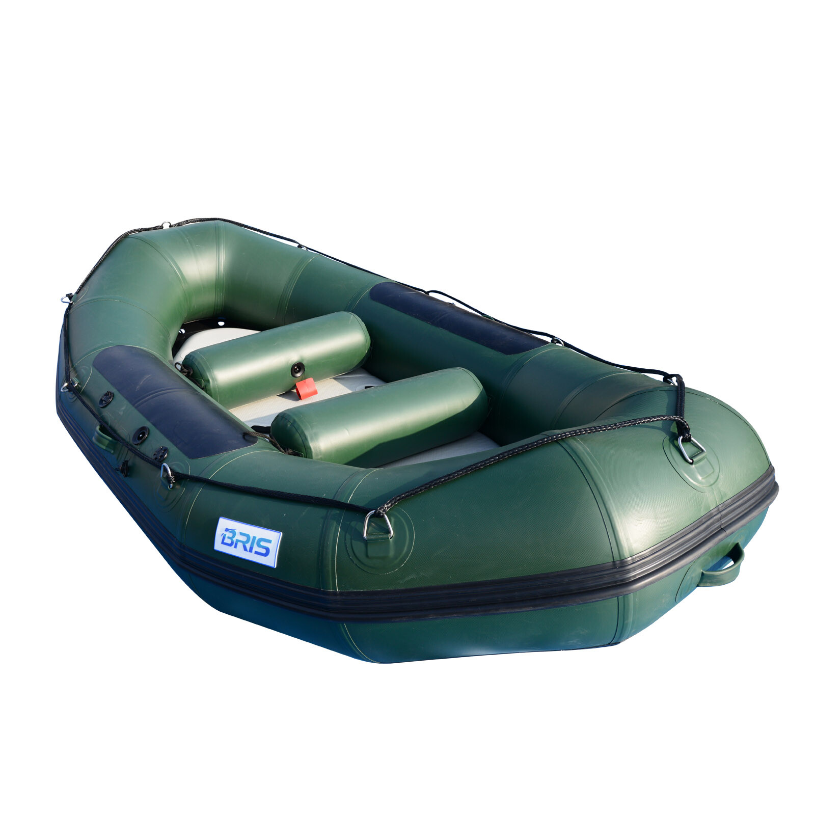 BRIS 9.8ft Inflatable White Water River Raft 2 Person Self Bailing Raft Dinghy