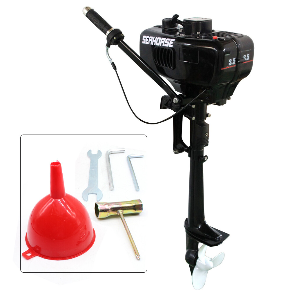 3.5-7 HP HANGKAI Outboard Motor 2/ 4Stroke Fishing Boat Engine Water/Air Cooling