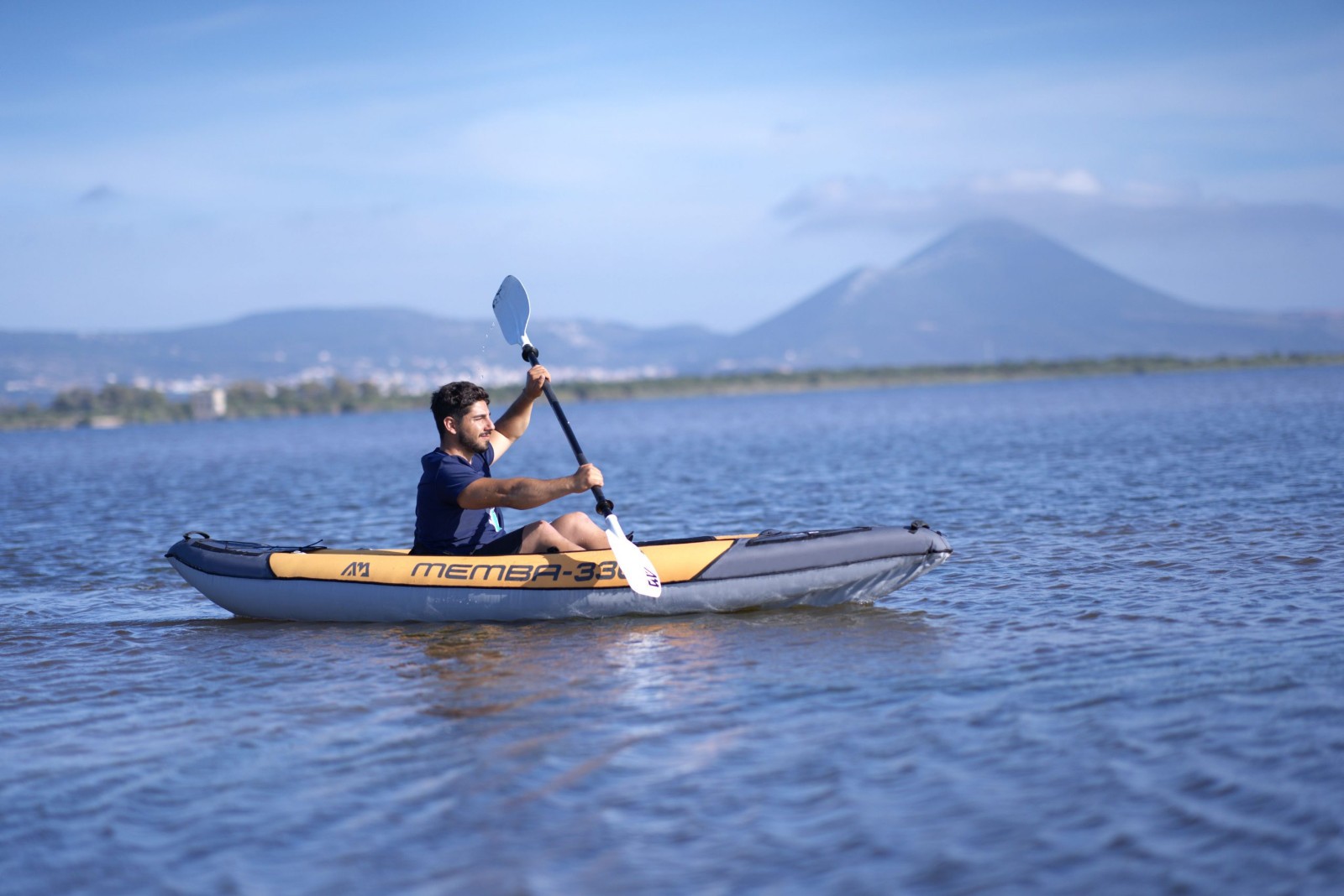 Aqua Marina 10’10» Memba-330 Recreational Inflatable Kayak, 1-person, w/ paddles