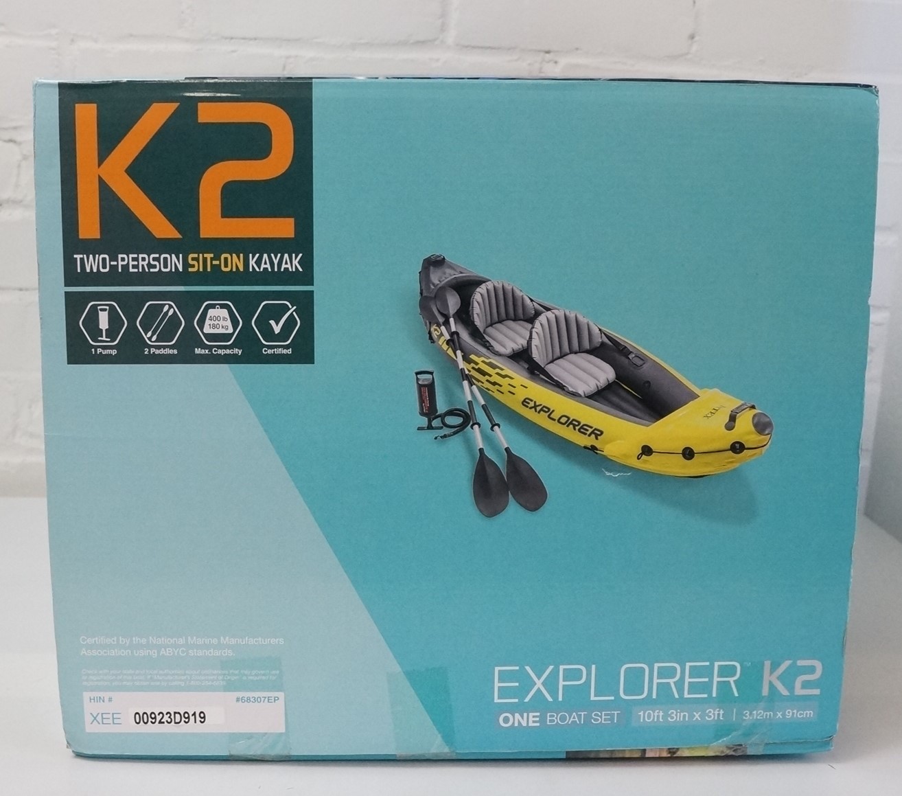 Intex Explorer K2 Inflatable Kayak – 2 Person