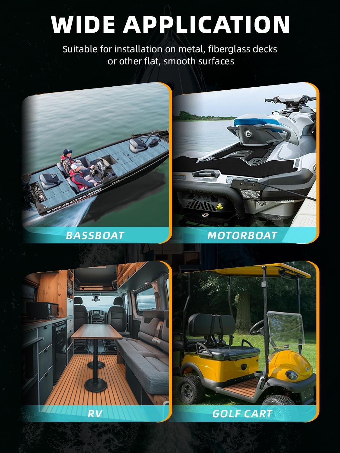 Focean Boat Flooring Eva Foam Boat Decking Marine Flooring Brushed Texture