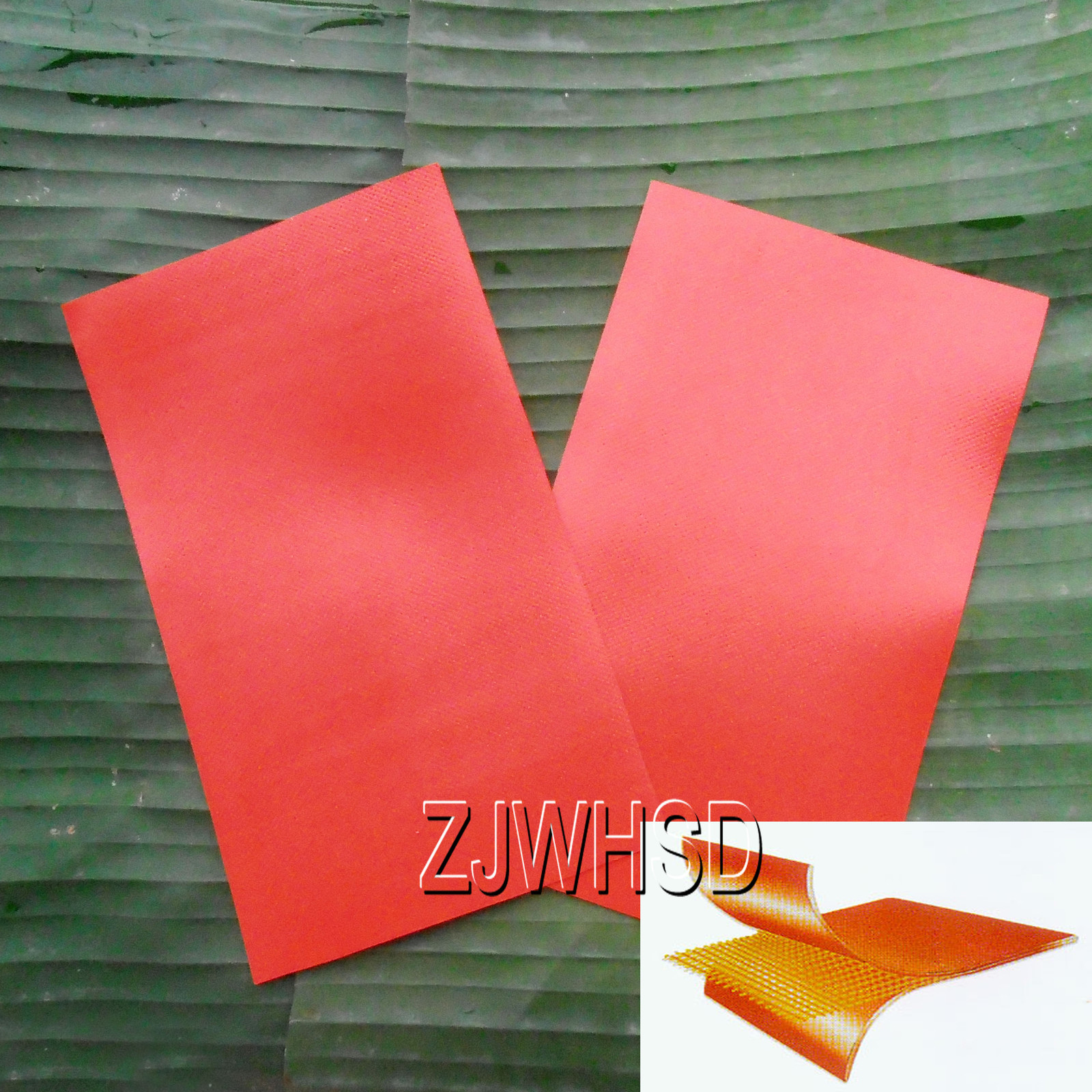 2pcs Red PVC Patch Inflatable Boat Raft Kayak Canoe Repair Material 12 x 20cm