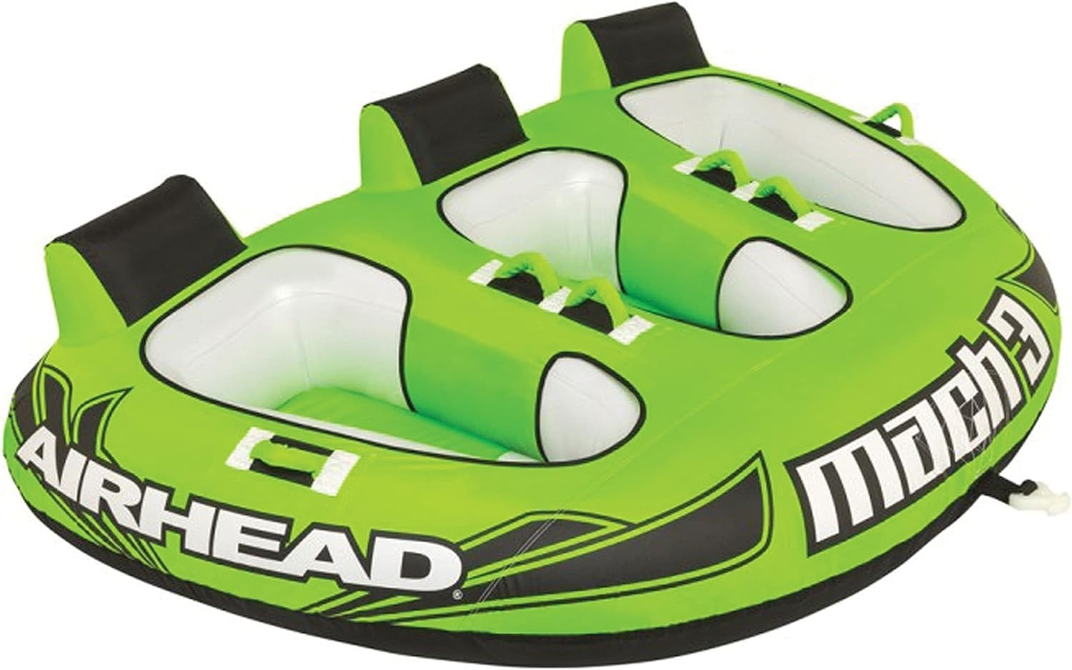 1 to 3 Rider Inflatable Towable Tube for Water Sports with Quick Connect System