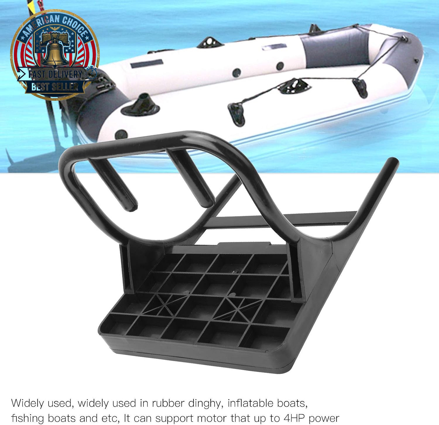 Inflatable Boat Motor Mount, Inflatable Boat Accessory, Fishing Kayak Motor Stan