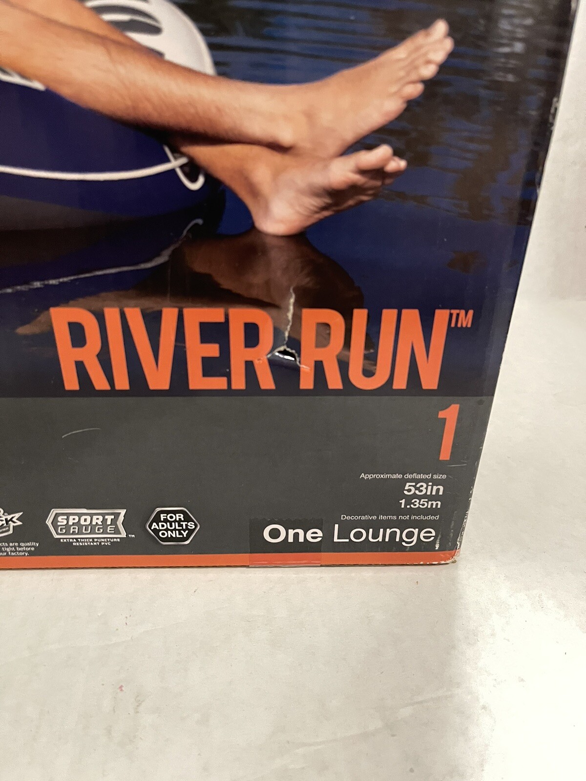 Intex River Run I Sport Lounge 53 inch Inflatable Water Float – Open Box