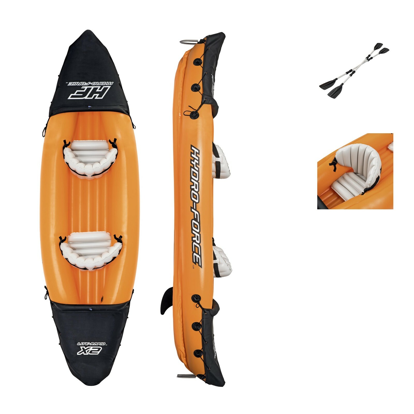 Bestway Hydro-Force Two Person Inflatable Kayak Set With Paddles