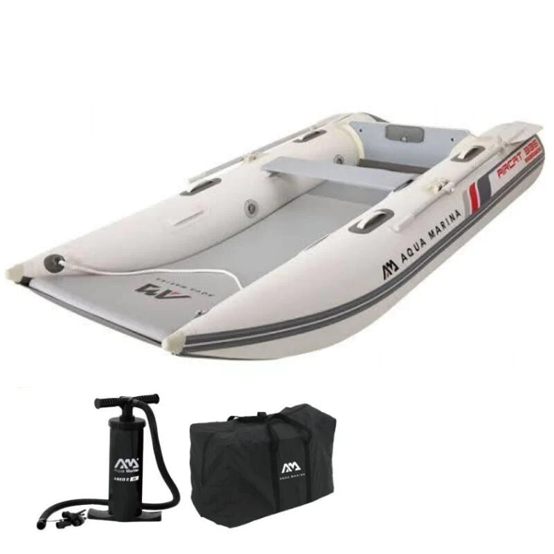 AQUA MARINA AIRCAT INFLATABLE CATAMARAN BOAT TOURING FISHING OARS INCLUDED 11ft