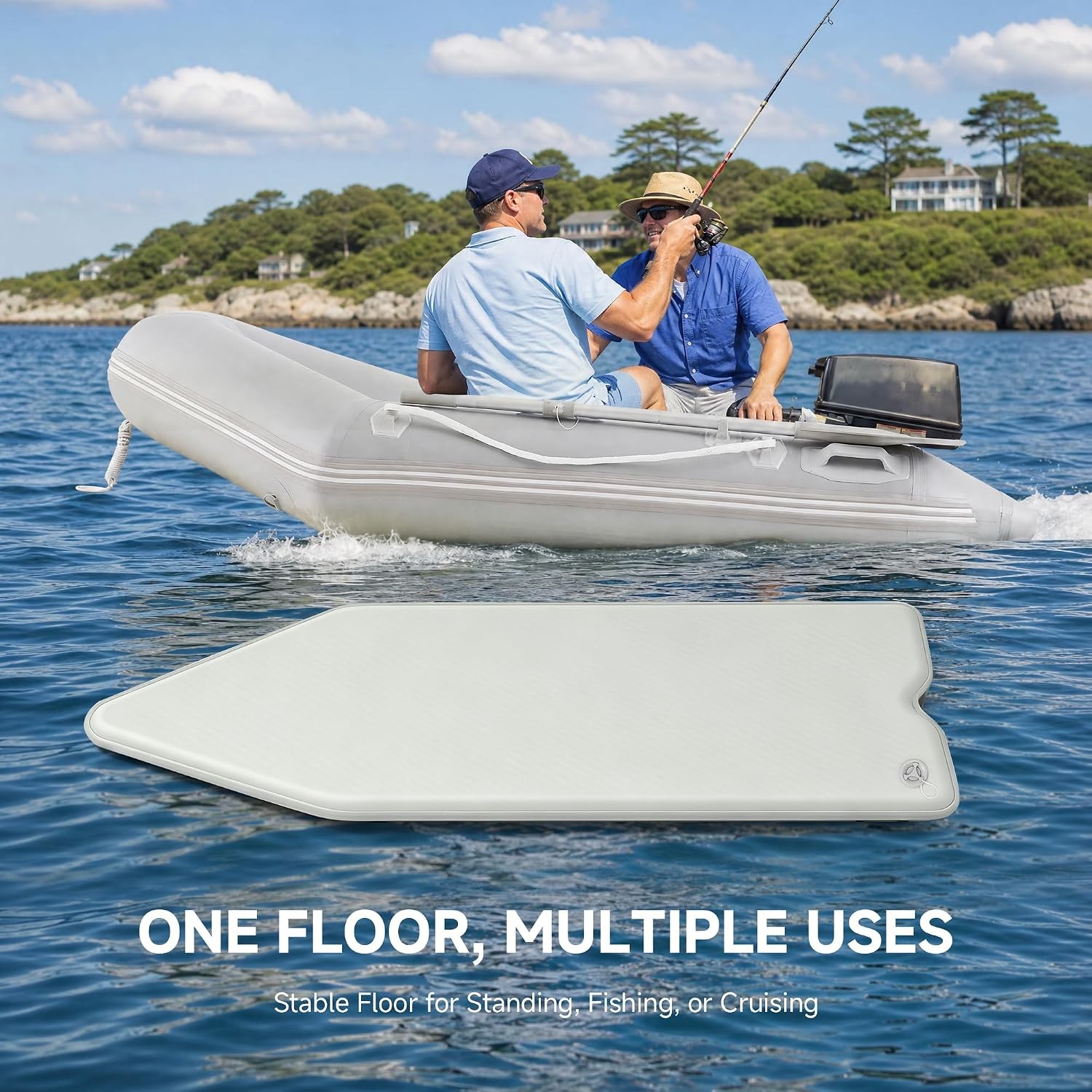 CO-Z Inflatable Floor Replacement for 7.5 ft Boats, 4.7×2.5 ft, Used