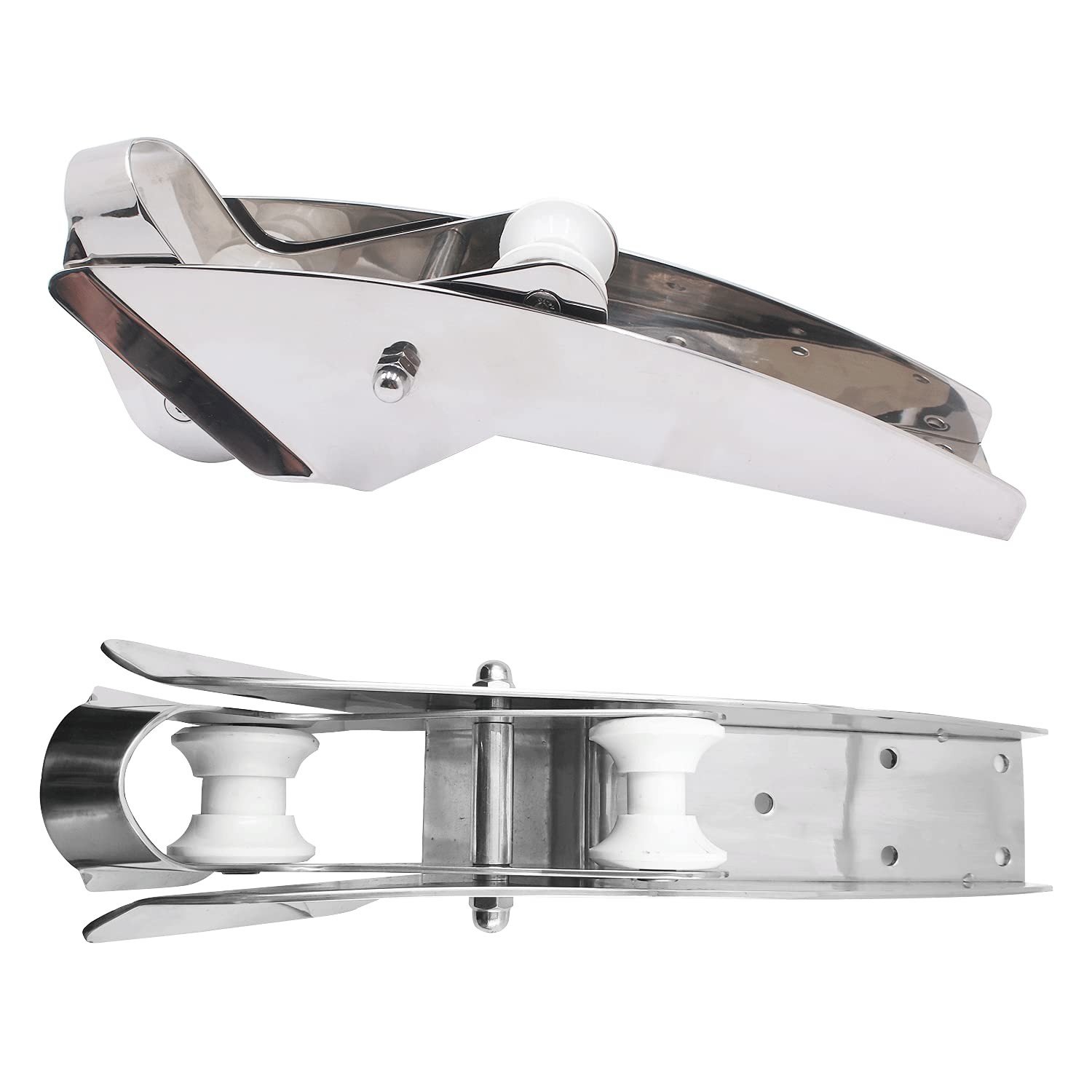 Shenghuiss 316 Stainless Steel Hinged Self Launching Bow Anchor Roller Pivoting