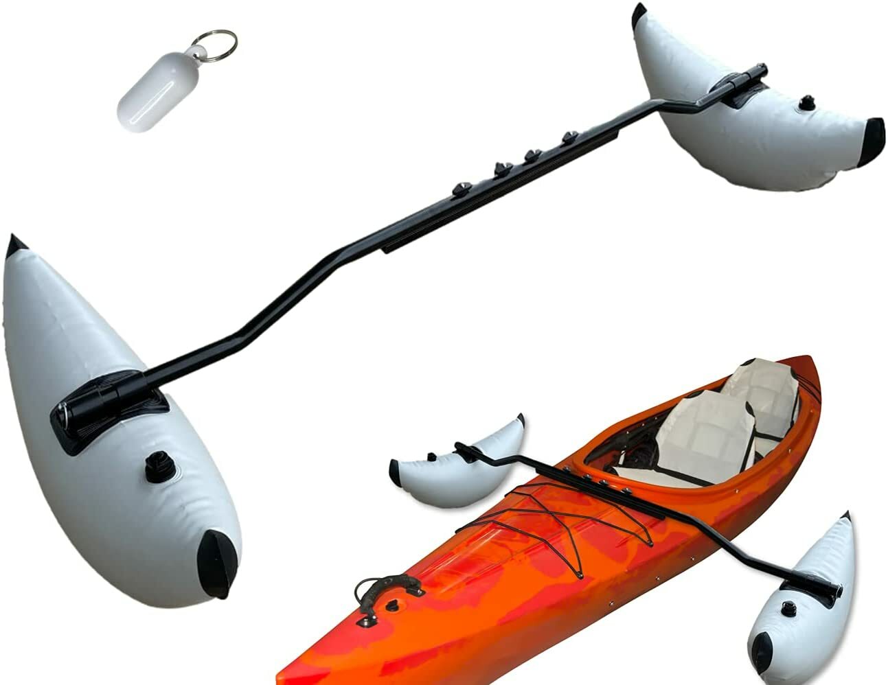 Bargain Marine Boat Kayak Canoe Outrigger Stabilizer System PVC Inflatable Float