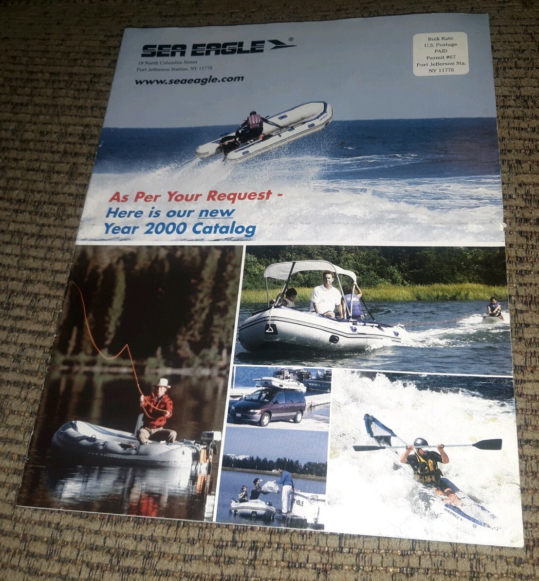 Sea Eagle 2000 CATALOG Inflatable Kayak boat Paddles Pump Accessories VINTAGE