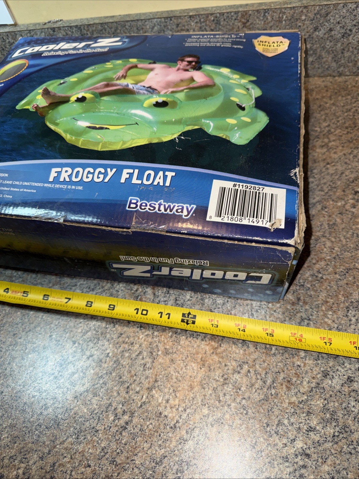 Bestway Cooler Z Froggy Float 91” X 78” Large Float Puncture Resistant
