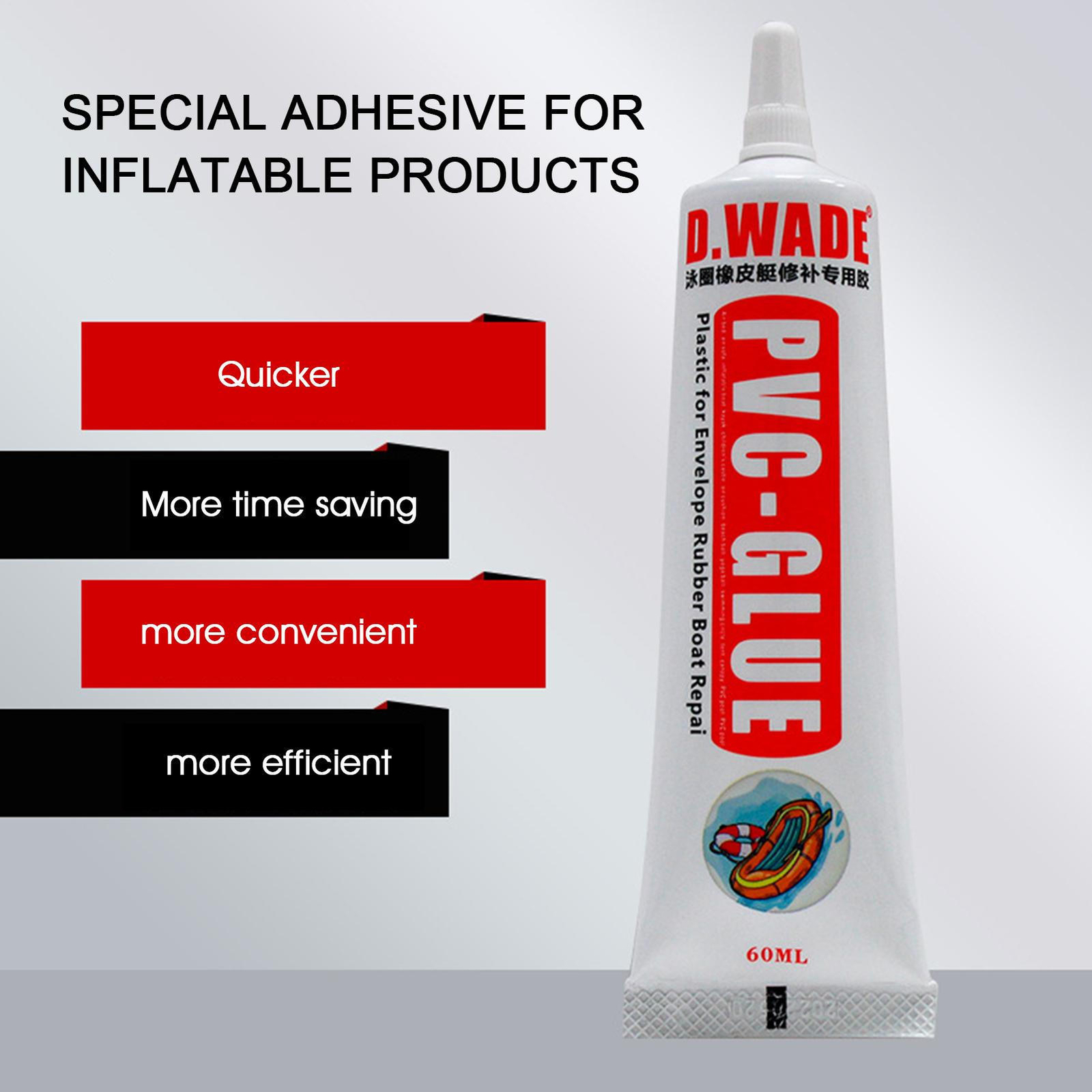 60g PVC Adhesive Inflatable Repair Glue Inflatable Boats Kayak Swim Ring Repair