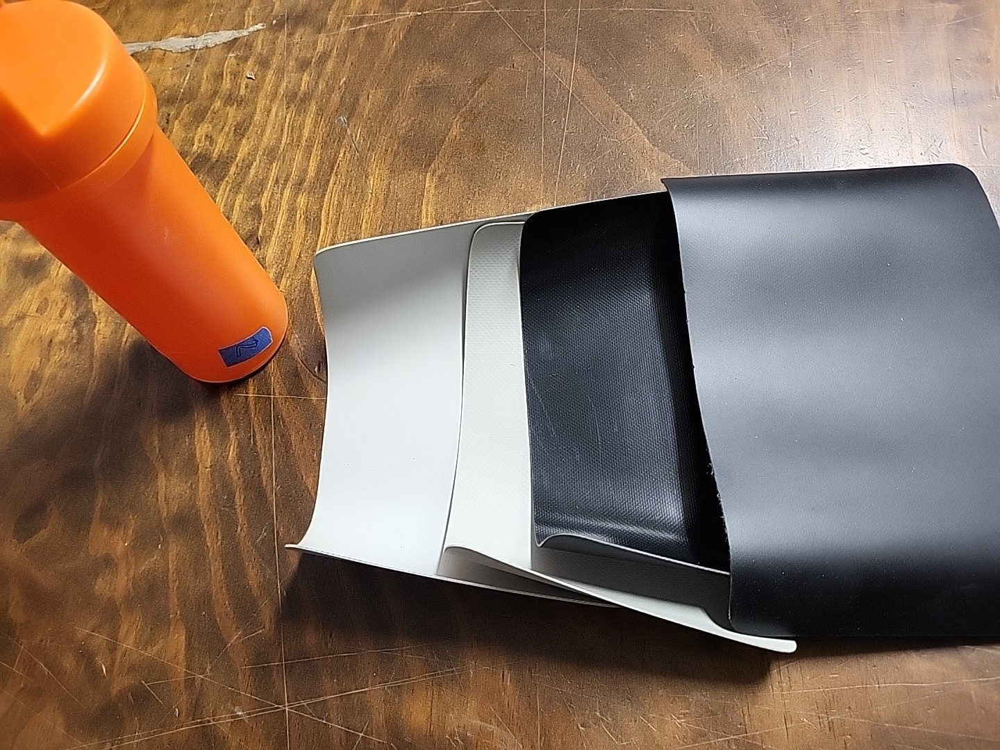 4 Pieces Black, Gray Vinyl Repair Patch Inflatables Boat Dinghy PVC No Glue