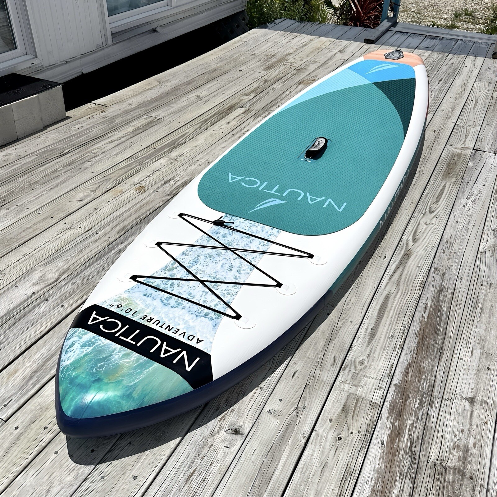 Nautica Adventure 10’6” Inflatable SUP Paddle Board | 33” Wide 325lb w/ Pump