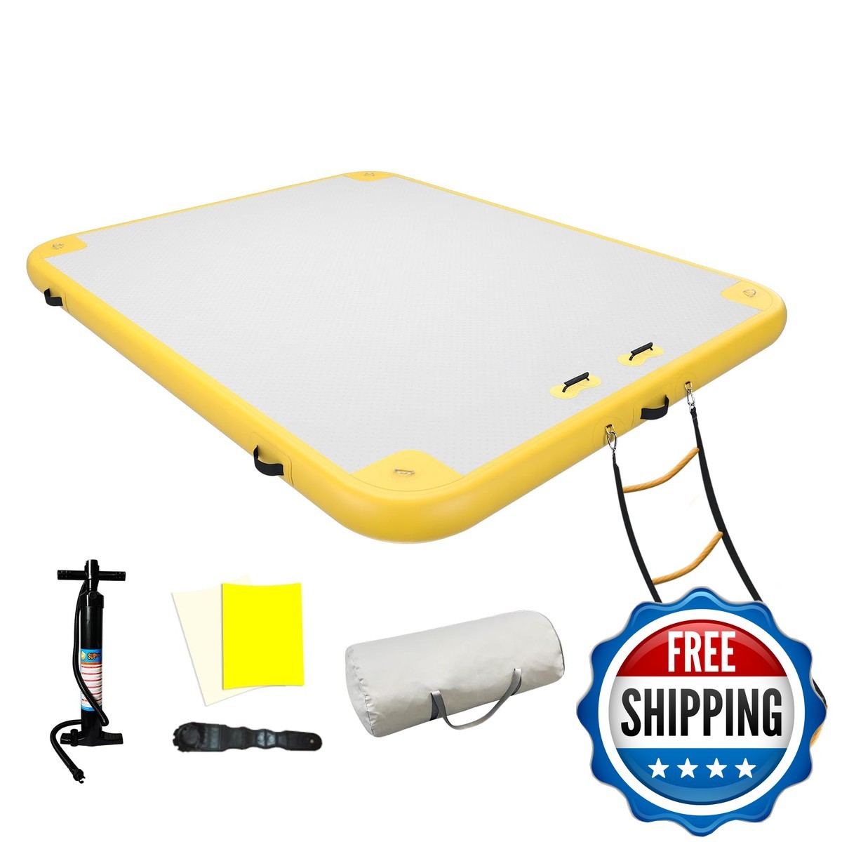 Gonflable Inflatable Floating Dock Platform 6Ft Swim Mat Inflatable Floating