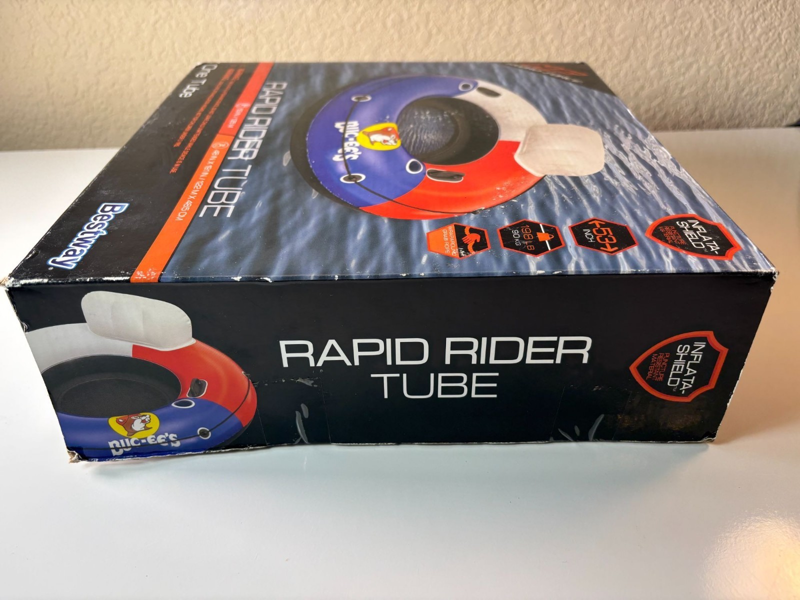 Bestway BUC-EE’s Hydro-Force Rapid Rider Tube – Red, White and Blue Tubing Float
