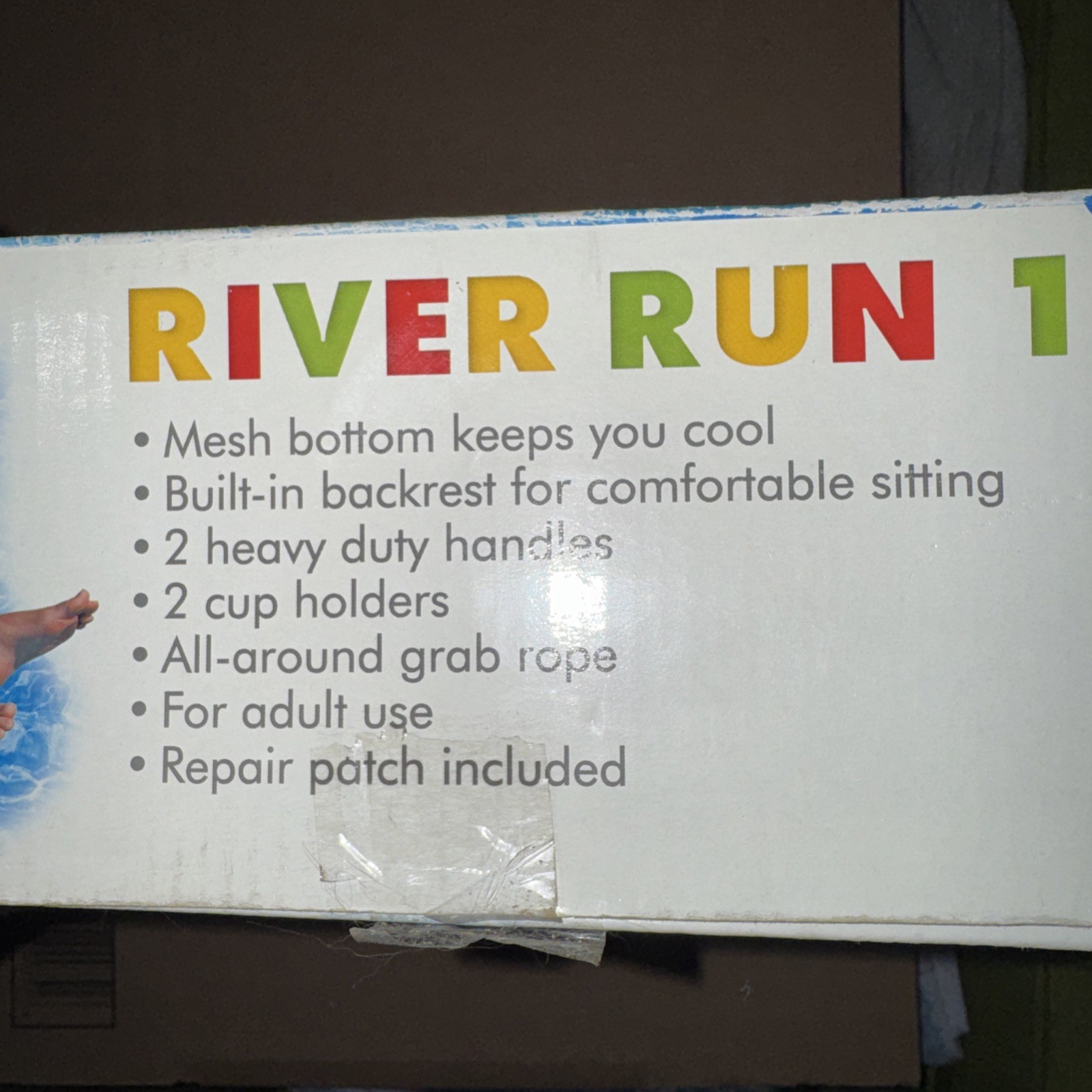 Intex River Run I Outdoor Inflatable Water Tube Lounge Float 53 inch NOB