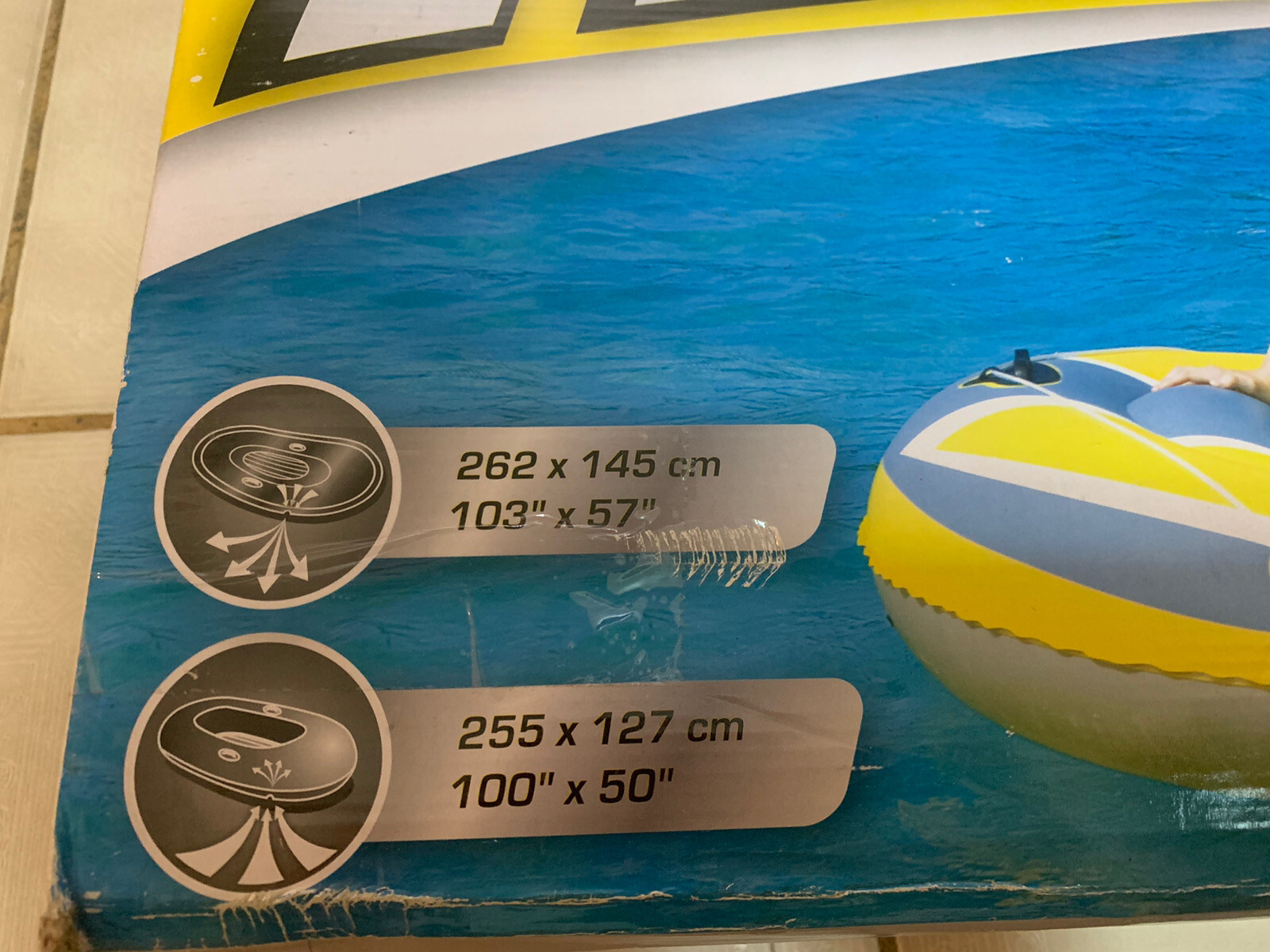 Bestway Hydro Force Boats Naviga Inflatable 2 Person Raft (New in Box)