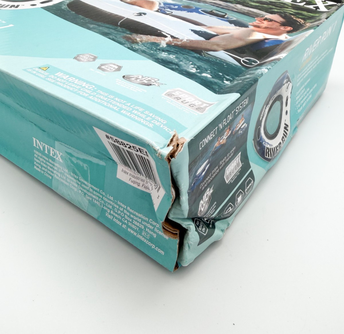 Intex River Run I Inflatable Floating Tube 2 pack (NEW, Open/Damaged Box)